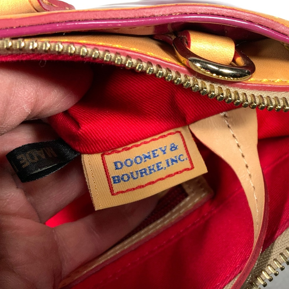 Dooney & Bourke Pink Patent Leather Satchel Bag - Picture 15 of 16